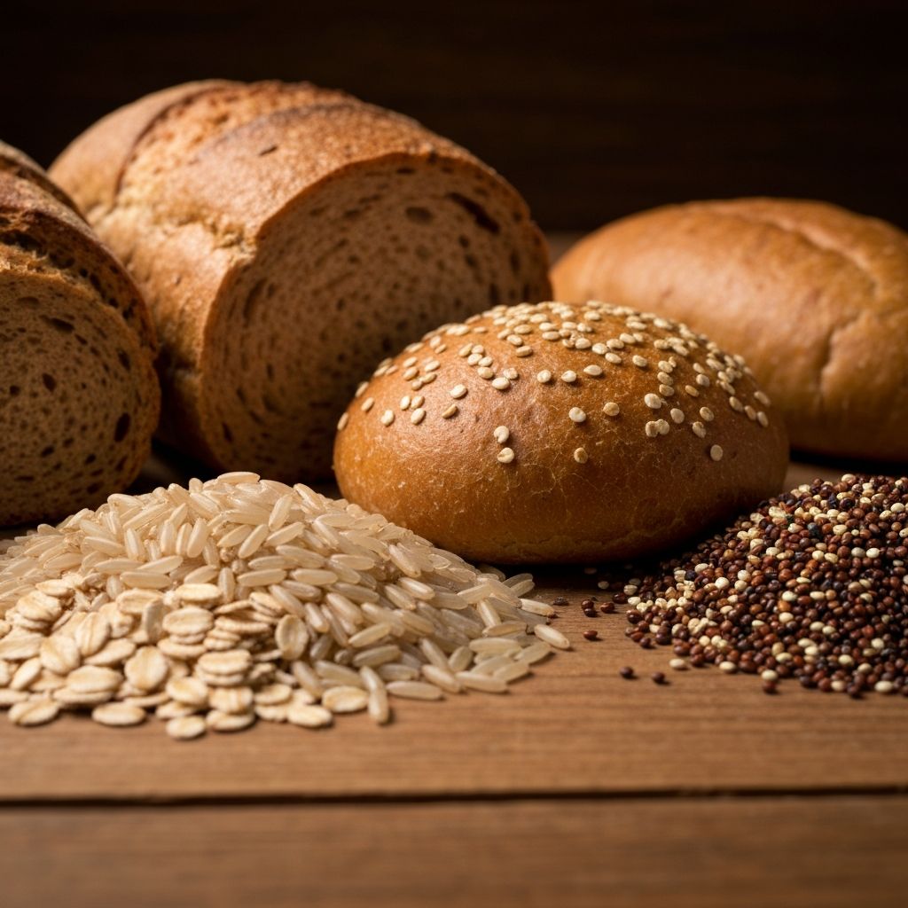 Complex carbohydrate foods including whole grains and oats